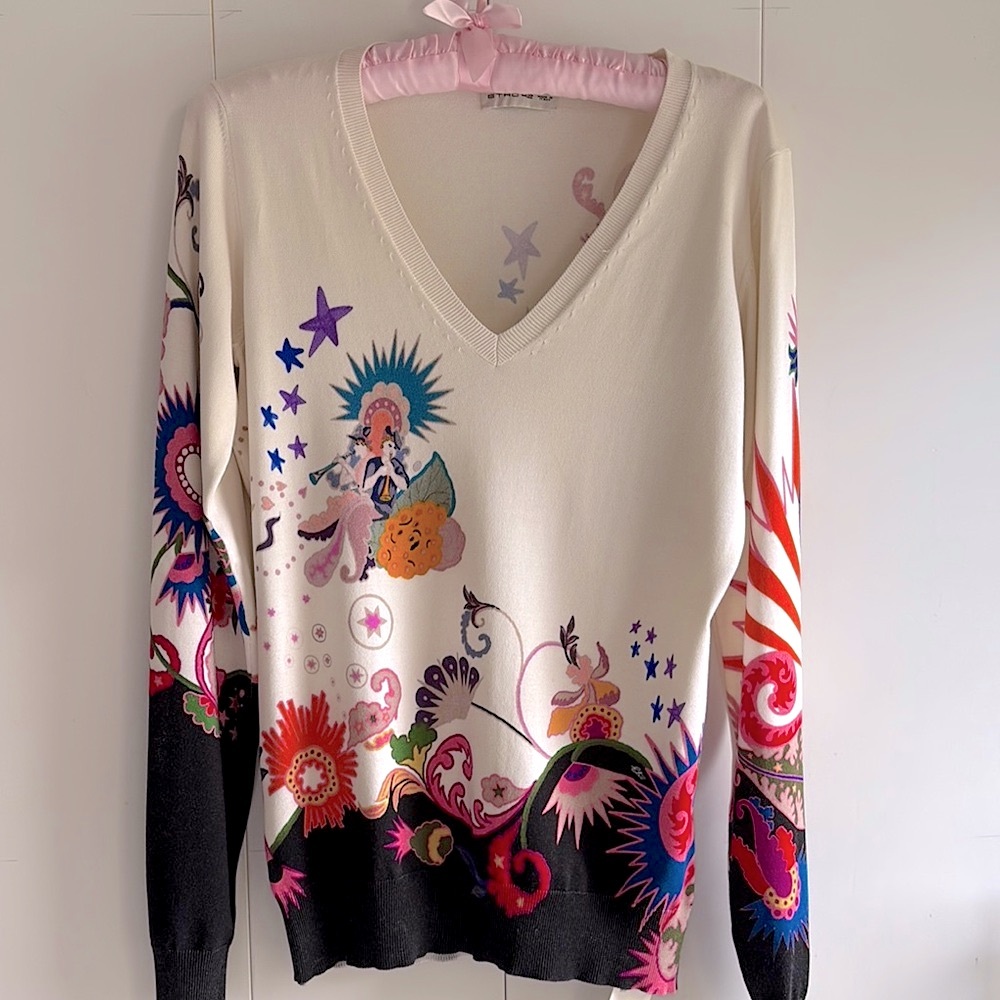 Beautiful Etro Patterned Sweater size 42 / 6 US